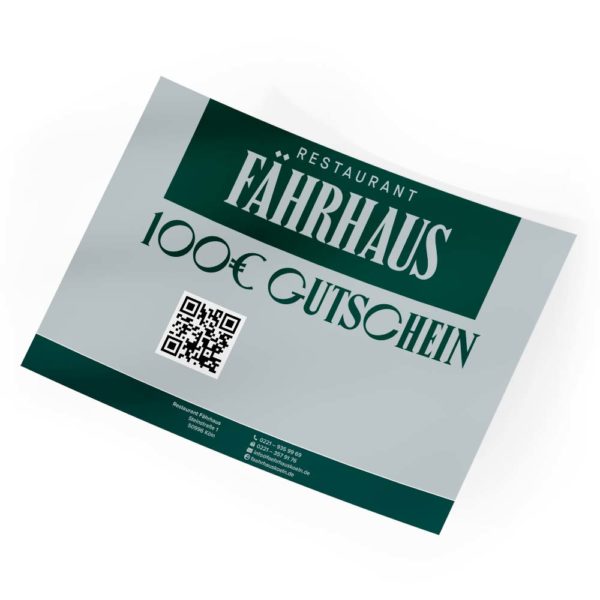 Restaurant Fährhaus 100€ Gutschein